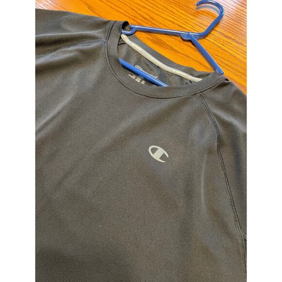 Champion Vapor crewneck short sleeve black knit T-shirt, men's 2XL - Picture 1 of 6